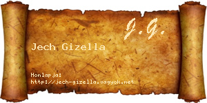 Jech Gizella névjegykártya